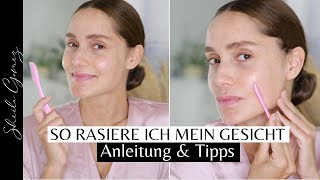 So rasiere ich mein Gesicht  Meine GesichtsrasurRoutine  Anleitung Tipps amp Tricks  Sheila Gomez [upl. by Aidahs]