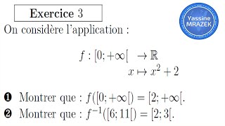 applications image directe image réciproque 1sm exercice 03 [upl. by Sheply]