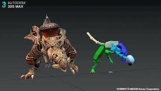 OVERHIT ANIMATIONS USING 3DS MAX BIPED [upl. by Berlauda969]