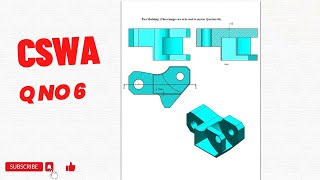 SolidWorks CSWA Sample Exam Exercise 6 [upl. by Dahaf]