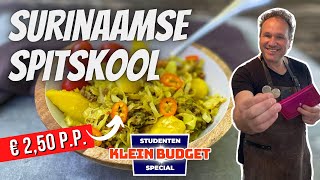 Surinaamse spitskool stoofpot Lekker eten voor € 250 pp [upl. by Gothar]