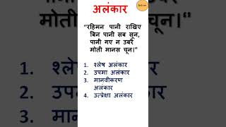 AlankarALANKAR IN HINDIHindi grammar alankarhindi vyakaran shorts hindigyanrachna hindigyan [upl. by Lorin]