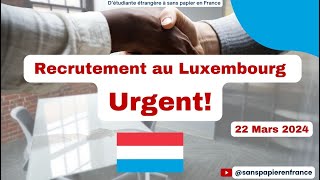 Salon de recrutement au Luxembourg [upl. by Olodort]