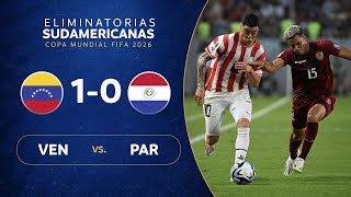 VENEZUELA vs PARAGUAY 10  RESUMEN  ELIMINATORIAS SUDAMERICANAS  FECHA 2 [upl. by Larue]