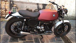 BMW R45 SCRAMBLER BUILD [upl. by Elleinahc532]