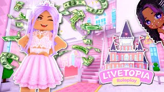 SPOILED BRAT BUYS A SECRET CASTLE IN LIVETOPIA Livetopia Rp Roblox Roleplay Story [upl. by Bliss993]