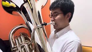 Marco Bordogni Bel Canto Studies for Tuba No12  チューバ ボルドーニ12番 [upl. by Bret416]