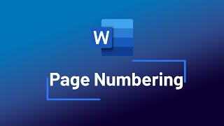 WORD  Numérotation des pages Page Numbering [upl. by Anh]