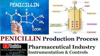 Penicillin Production Process  Pharmaceutical Industry  Instrumentation amp Control [upl. by Lalage]