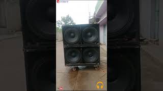 Ahuja 1000w Speaker Old Model Sound Check in Dual Front Cabinet L18SW1000 ahuja DJSURAJSP [upl. by Keyek931]