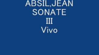 Jean ABSIL  SONATE III アプシル  ソナタ３楽章 [upl. by Publea]