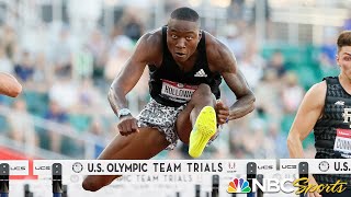 Grant Holloway eyes on Tokyo leaves field in his wake in historic trials performance  NBC Sports [upl. by Ellicul909]