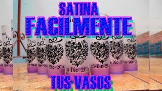 CURSO COMPLETO DE SATINADO DE VASOS 33 [upl. by Vanessa]