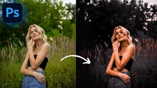 Black Tone Preset  Photoshop Tutorial  Black Moody Color Grading in Photoshop [upl. by Macdonell158]