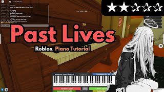 Børns  Past Lives Intro  EASY RobloxVirtual Piano Tutorial [upl. by Hgielrac]