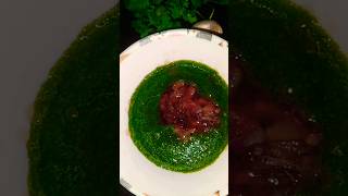 Garlic dhaniya chatni recipe with white rice youtubeshorts shorts  viralshorts [upl. by Cirenoj800]