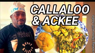 how to cook callaloo and Ackee [upl. by Matthew]