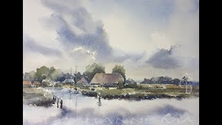 The Isle Tiengemeten in watercolour [upl. by Salome310]