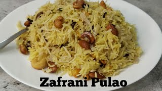 shorts  Zafrani pulao recipe  Veg zafrani pulao  how to prepare zafrani pulao step by step [upl. by Ecyac]