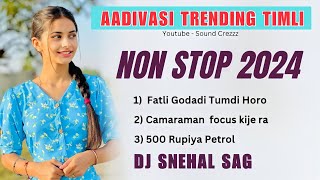 Aadivasi Trending Nonstop timli 2024 Dj Snehal SAG Sound Crezzz [upl. by Philipson]