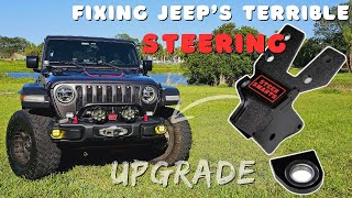 Jeep Wrangler JL amp Gladiator Steering Upgrade Track Bar Bracket and Sector Shaft Brace Support [upl. by Nythsa]