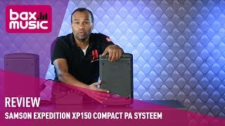 Samson Expedition XP150 compact PA Systeem Review  Bax Music [upl. by Madian]