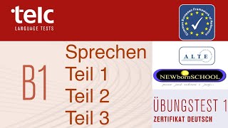 TELC B1 SPRACHBAUSTEINE TEIL 1 MIT LÖSUNG [upl. by Athal]