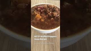 Stuffed Peppers Soup Recipe  Low Carb Keto Slow Cooker [upl. by Garrett479]