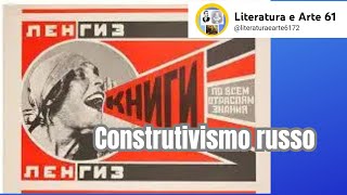 Construtivismo russoLiteratura e Arte61 [upl. by Tray]