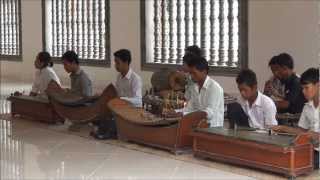 Cambodia  Pinpeat orchestra Wat Bo temple Siem Reap [upl. by Rexanna488]