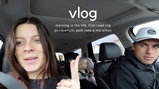 VLOG  morning in the life road trip amp jack runs a race [upl. by Amehsat558]