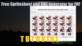 How to use the Spritesheet and XML generator for Friday Night Funkin [upl. by Itram]