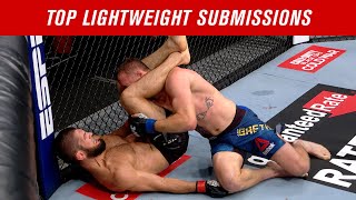 Top 10 Lightweight Submissions in UFC History [upl. by Selyn]