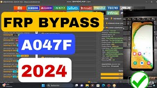 FRP BYPASS GALAXY A04S A047F WITH UNLOCKTOOL 2024 [upl. by Baiel]