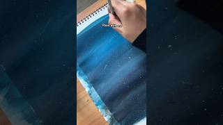 Easy northern lights Aurora painting 🌌  habbcalligraphy [upl. by Marie]