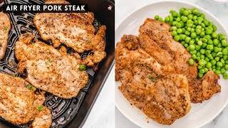 Air Fryer Pork Steak Recipe [upl. by Anitsua]