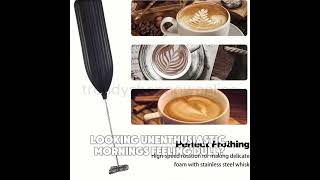 Electric Milk Frother TEMU frother kitchen foamer temu trendyshopnowonline [upl. by Dorsey]