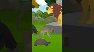 Sust Kachua  One Minute Story  Cartoon Animal cartoon [upl. by Yenrab]