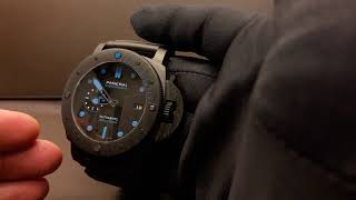 PANERAI SUBMERSIBLE 47MM CARBOTECH PAM01616 [upl. by Dierolf]