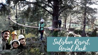 Aerial Park  Salishan Resort  Oregon Coast  From Orchard Slope Travel Vlog [upl. by Catto]