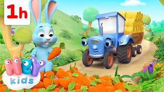 El Tractor y los Animales y Más  ¡ Una Hora   Rima Infantil  HeyKids  Canciones infantiles [upl. by Hardden44]