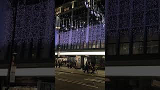 Oxford Street Christmas lights turned On christmas music merrychristmas cover oxfordstreet [upl. by Gery543]