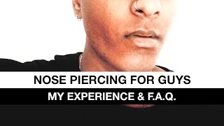 Nose Piercing For Guys My Experience amp FAQ [upl. by Alebasi]