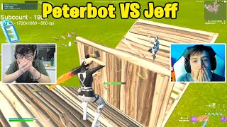 Peterbot VS Asian Jeff 1v1 TOXIC Buildfights [upl. by Donell776]