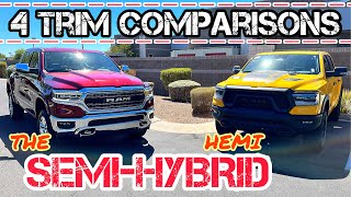 Comparison Of The 2023 Ram 1500 Trims Ram 1500 Limited vs Ram Rebel vs Laramie vs Big Horn ram [upl. by Fionnula58]