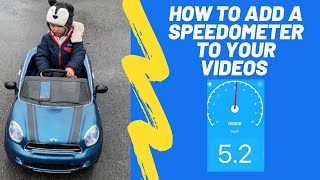 How to Add a Speedometer to Your Videos  Without a GoPRO Speedometer Simple App Tutorial [upl. by Eivi]