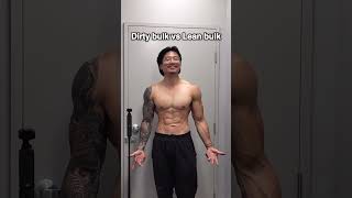 Dirty bulk vs lean bulk gym motivation transformation [upl. by Refotsirc]