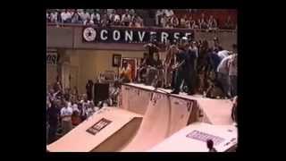 Slam City Jam 1998 VancouverSkateboard contest Mike VallelyRodil Araujo jrRick McCrankChris Senn [upl. by Wojcik]