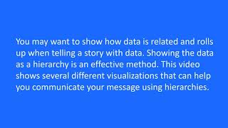 Visualizations  How to show data in a hierarchy 1122 [upl. by Charlean]