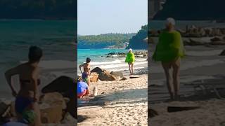 GREECE HALKIDIKI AFITOS BEACH 🌊🌊🌊 beach summer sea [upl. by Anelle]